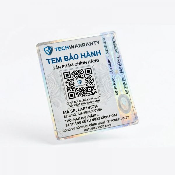 in tem bảo hành có mã qr