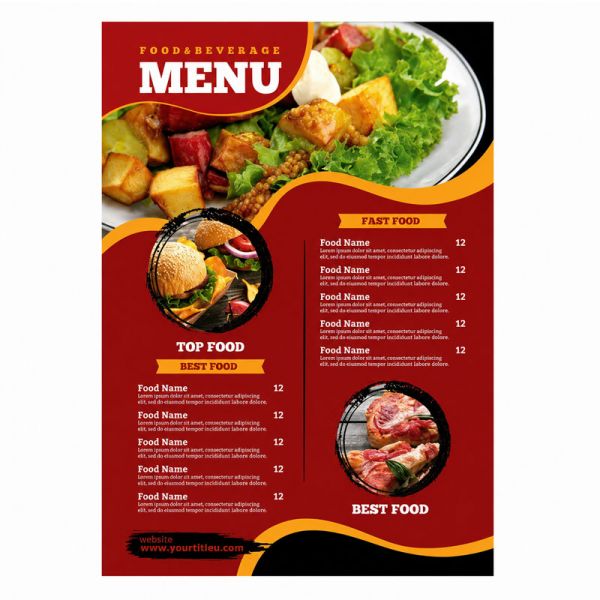 In menu - thực đơn