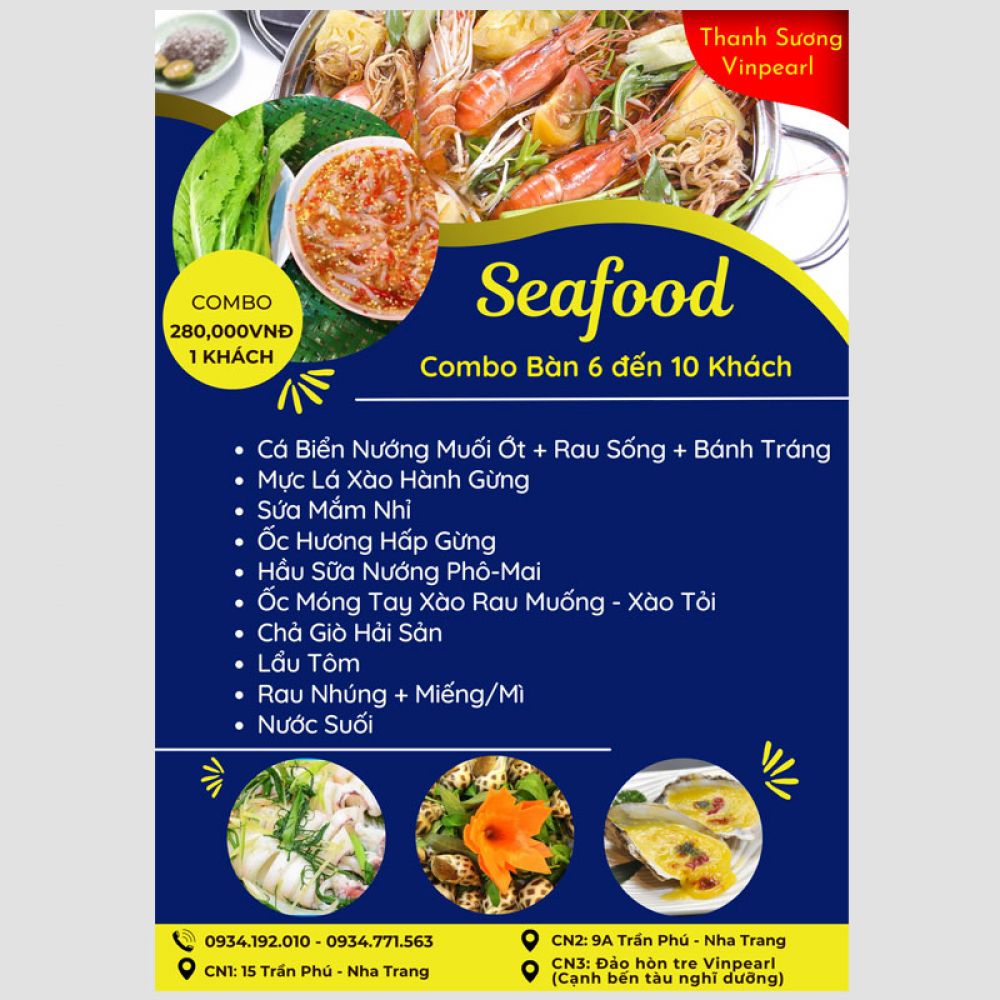 In menu - In thực đơn In menu - In thực đơn