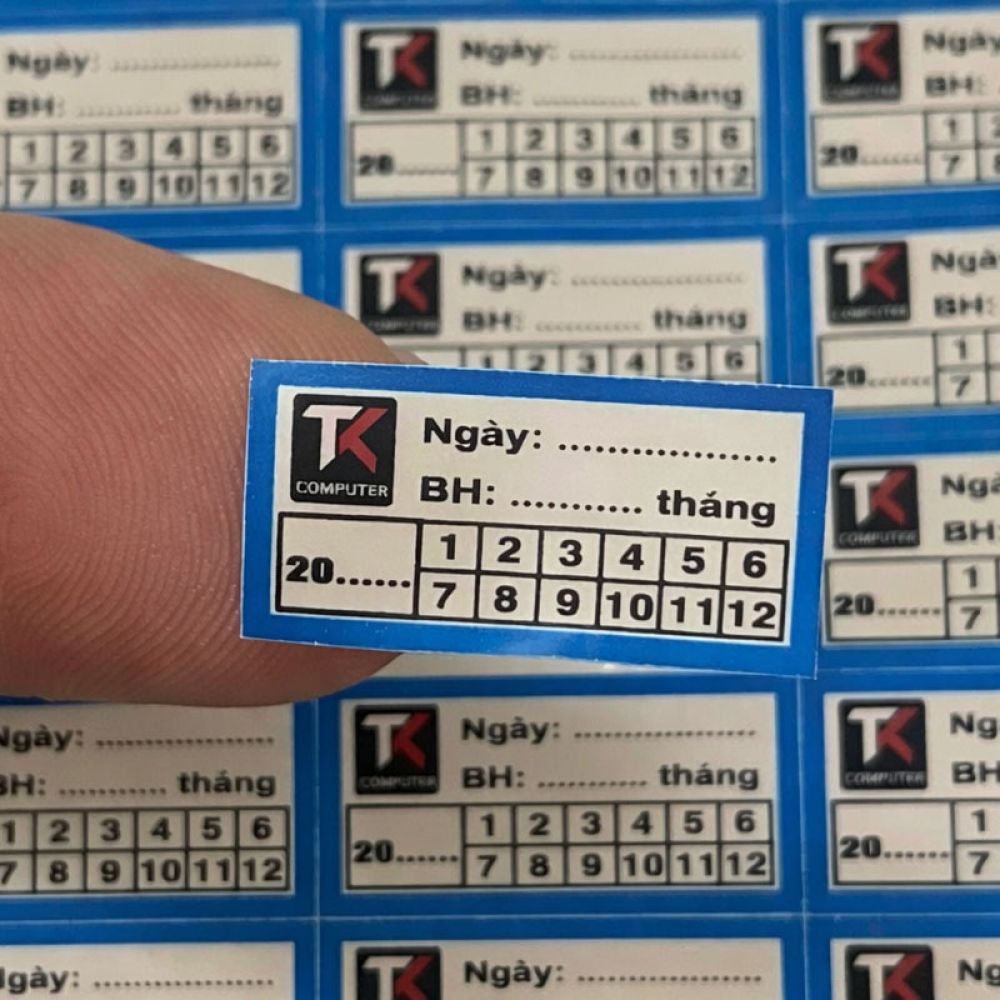 In tem bảo hành