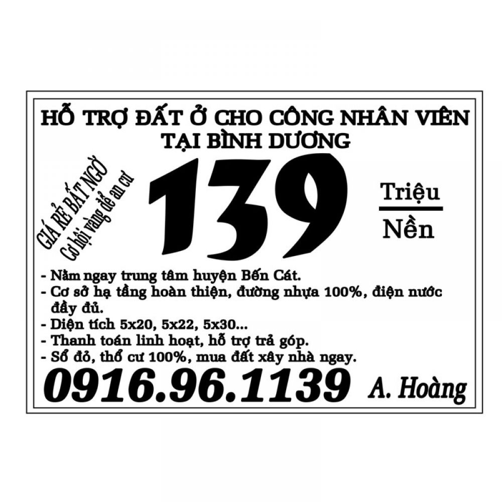 In tờ rơi trắng đen