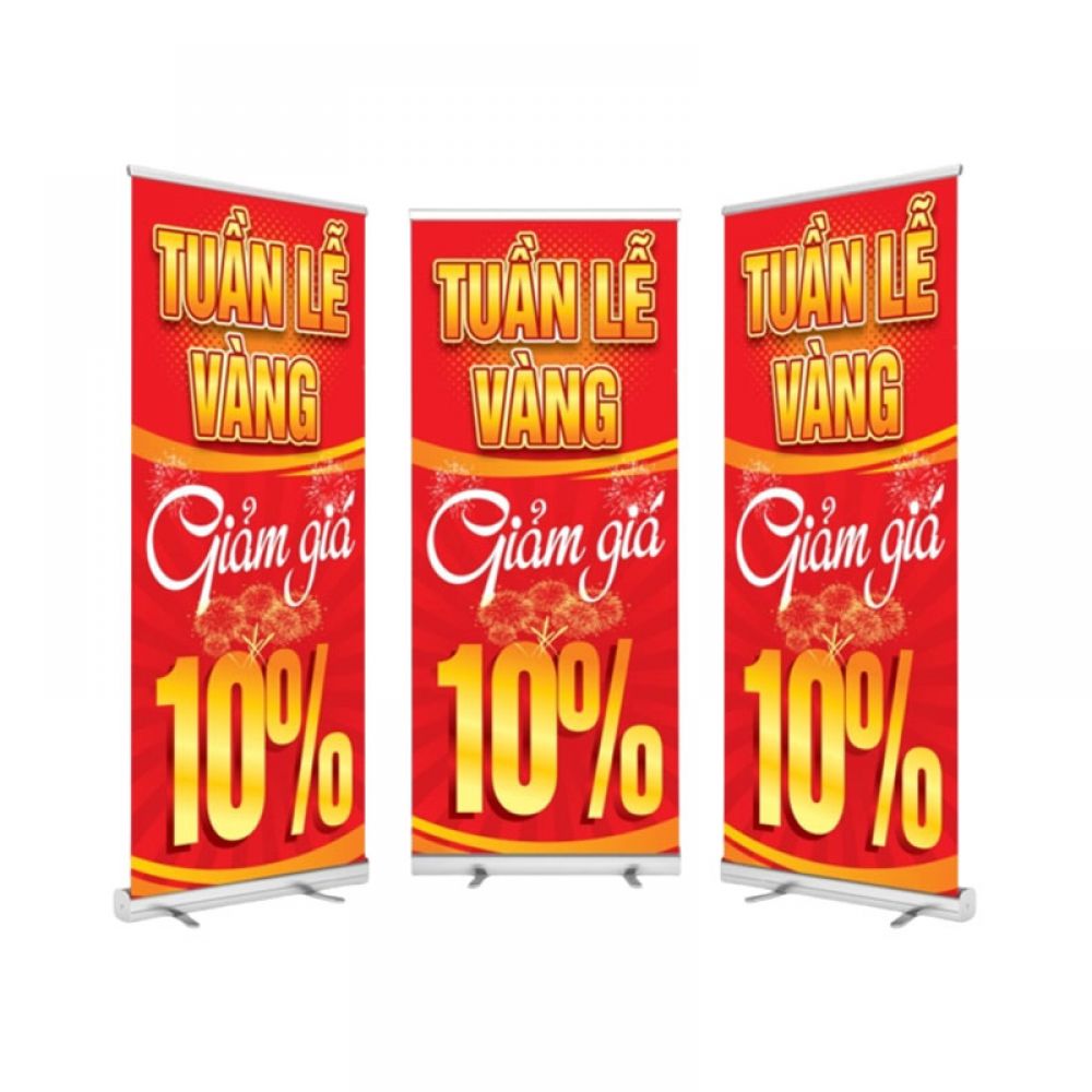 In standee chương tình giảm giá
