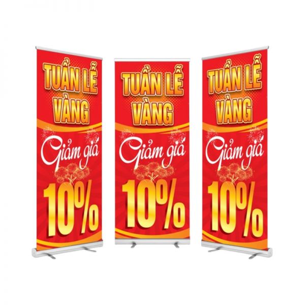 In standee chương tình giảm giá